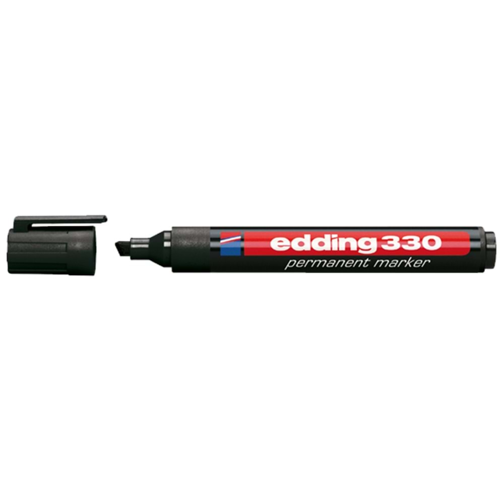 Edding Markör Permanent Kesik Uçlu 1-5 mm Siyah 330 (1 Adet)
