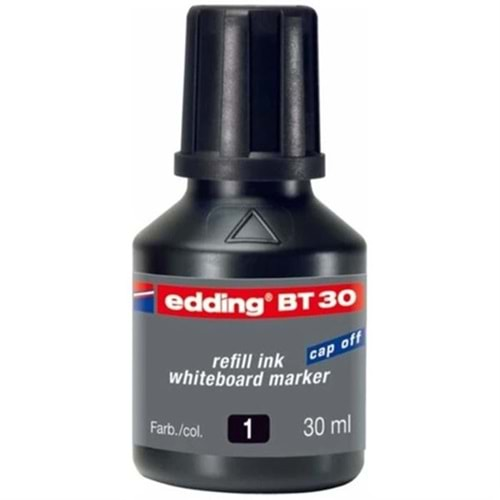 Edding Tahta Kalem Mürekkebi Damlalıklı Ekonomik 30 ML Siyah BT30