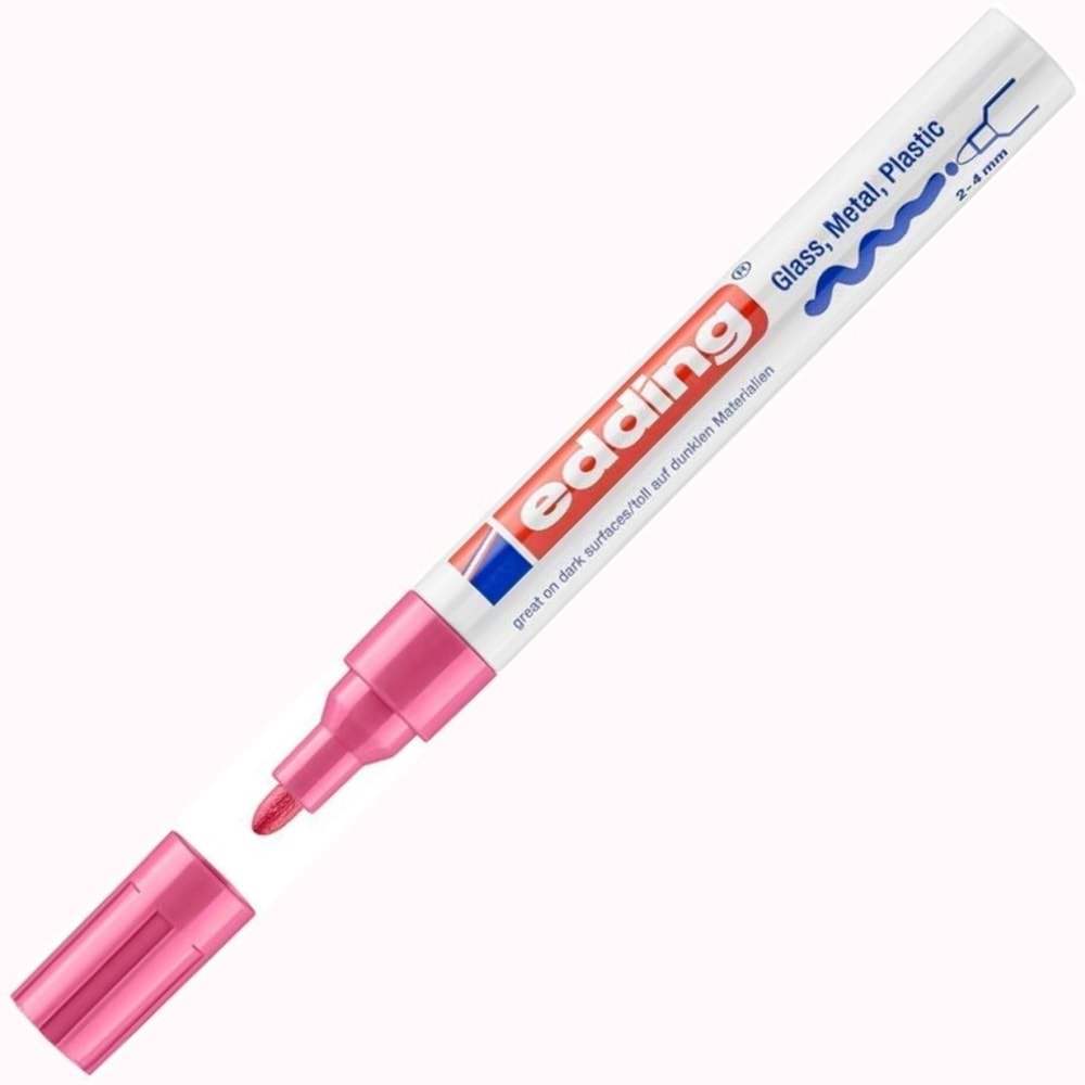 Edding Markör Boya Dekor Yuvarlak Uçlu 2-4 MM Pembe 750CR (1 Adet )
