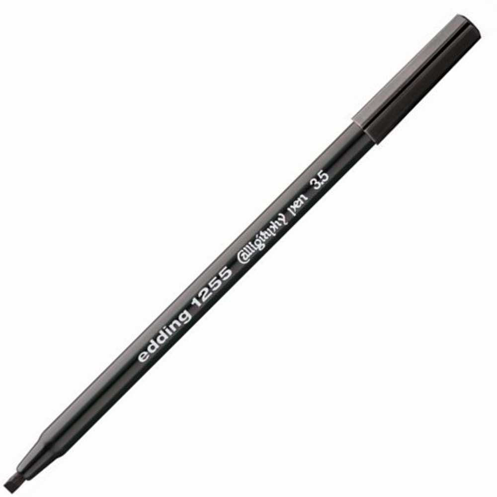 Edding Kaligrafi Kalemi Kesik Uçlu 3.5 mm Siyah 1255 (1 Adet)