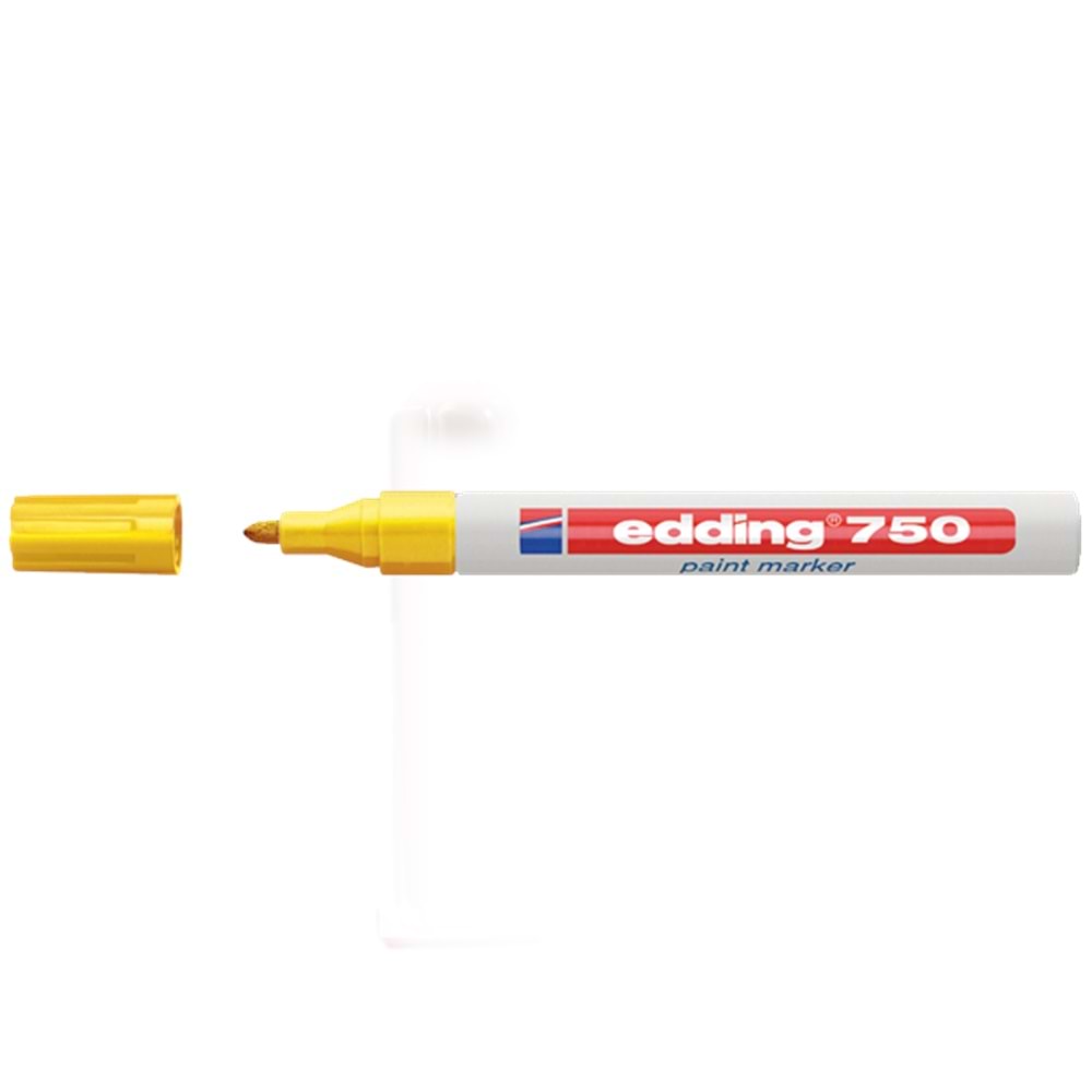 Edding Markör Dekor Boya Yuvarlak Uçlu 2-4 mm Sarı 750 (1 Adet)