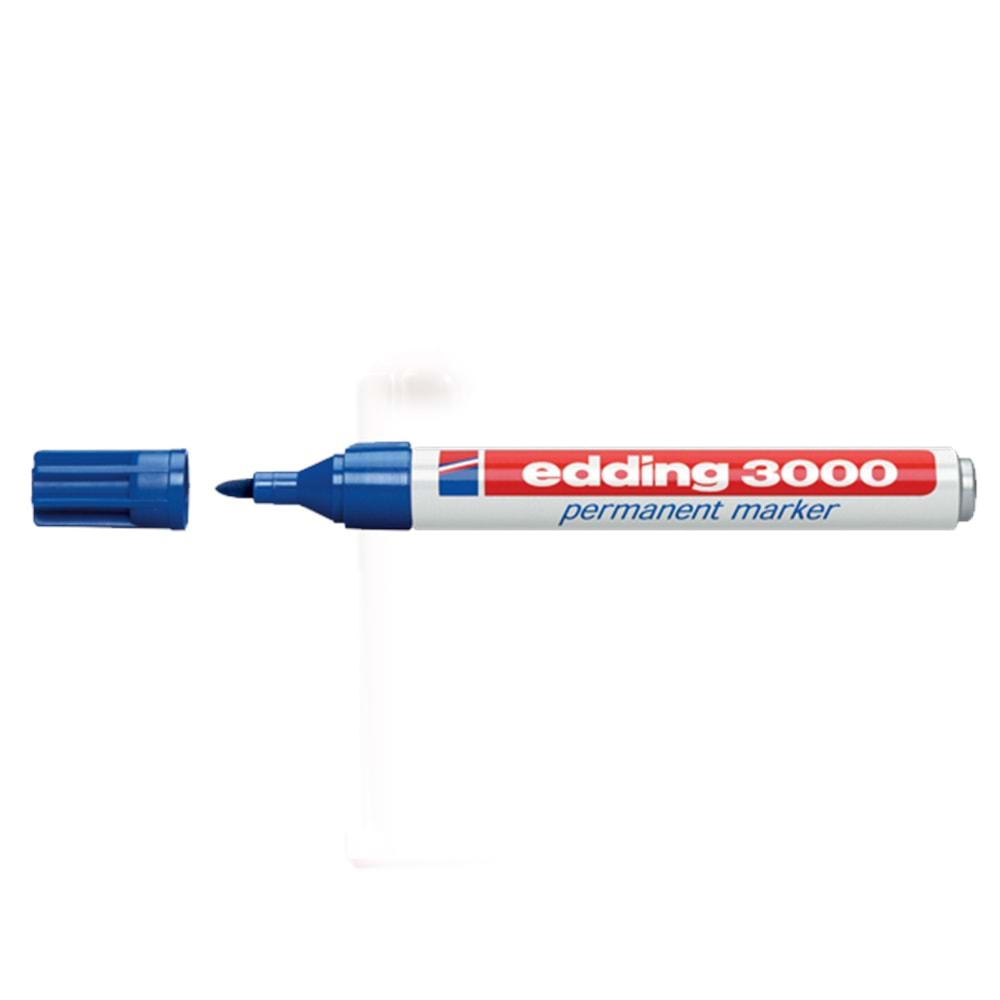 Edding Markör Permanent Yuvarlak Uçlu 1.5-3 MM Mavi 3000 (1 Adet)