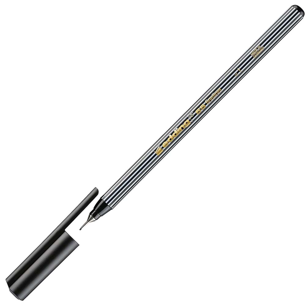 Edding İnce Uçlu Keçeli Kalem 0.4 MM Siyah 55 (1 Adet)