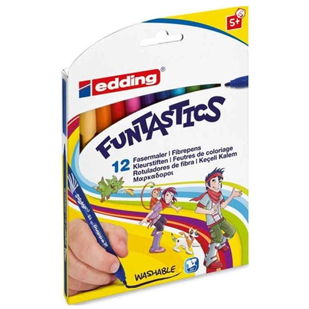 Edding Keçeli Kalem İnce Funtastıcs 12 Li Set ED15K1299