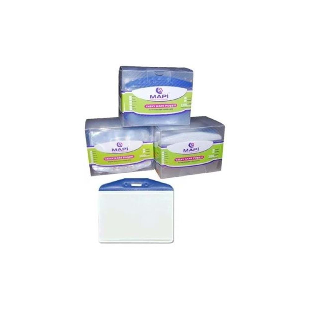 Mapi Kart Poşeti Oval Şeffaf Şeritli Şeffaf 910 10 02 (1 Adet)