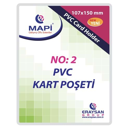 Mapi Kart Poşeti Dikey Pvc No:2 107x150 Şeffaf 910 10 36 (1 Adet)