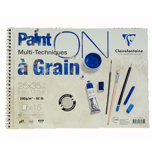 Claırefontaıne Resim Defteri Paınt-On A Graın Çizim Blok 15 YP 25x35 CM 200 GR PD966235