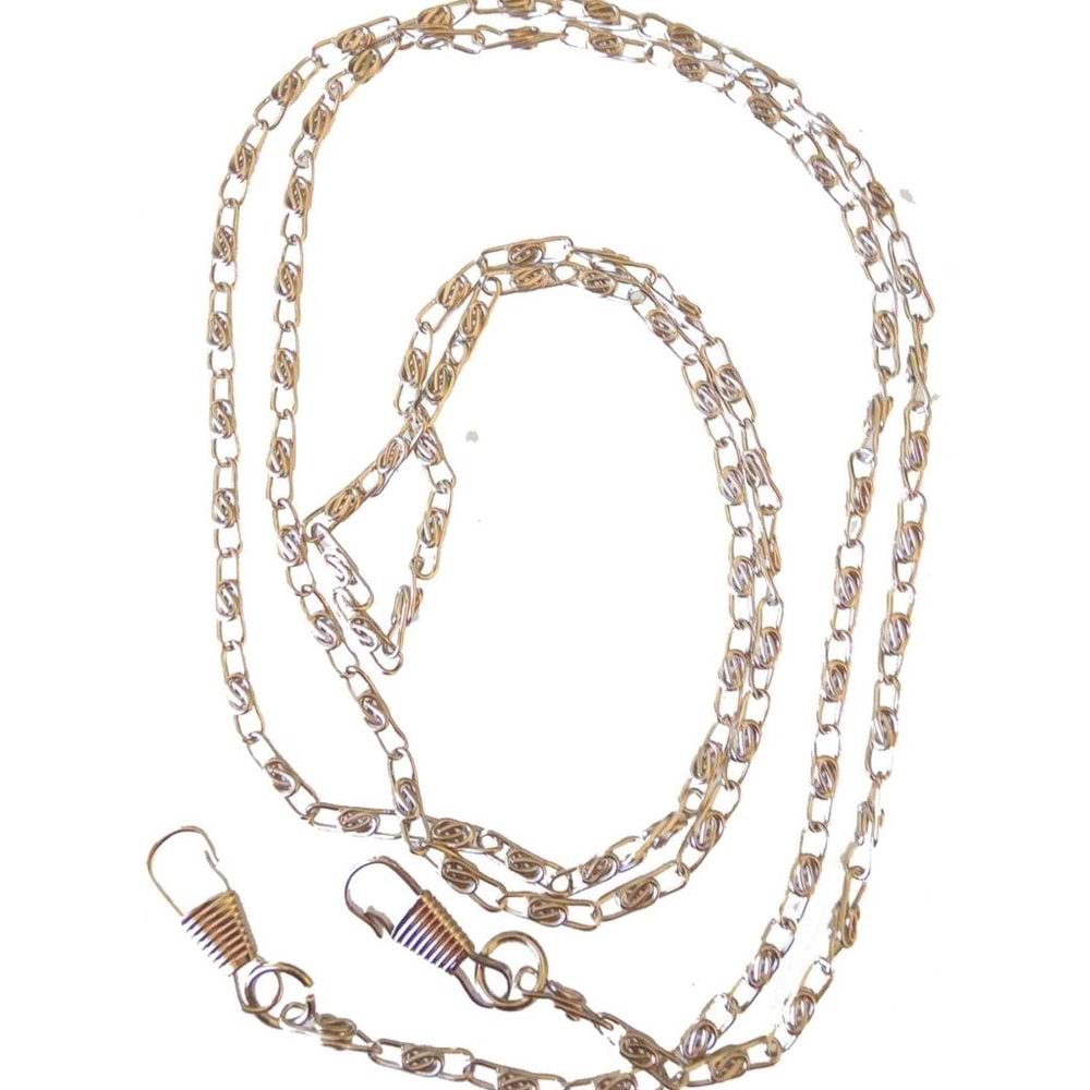 Çanta Aksesuar Gümüş Renk İnce Çanta Zinciri (120 Cm )