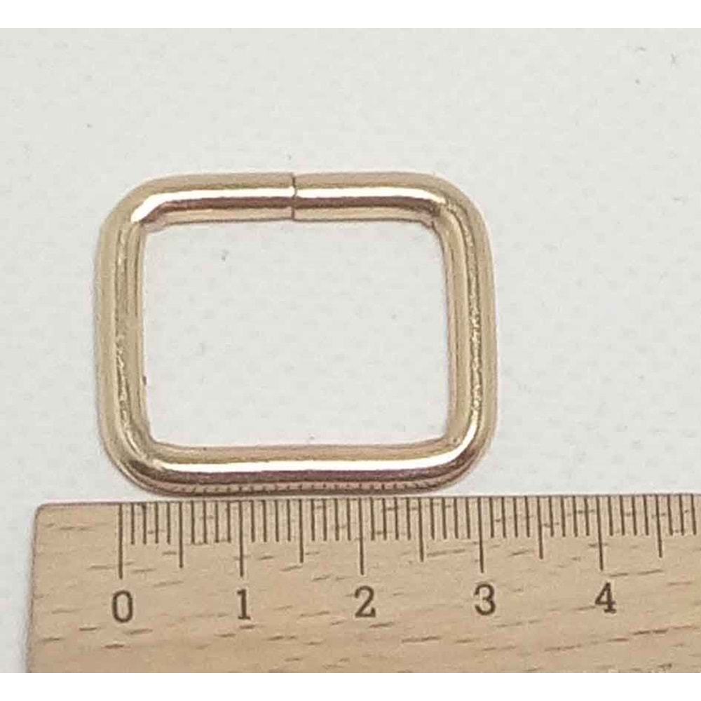 Çanta Aksesuar Light Gold 2X3 Cm Dikdörtgen Halka