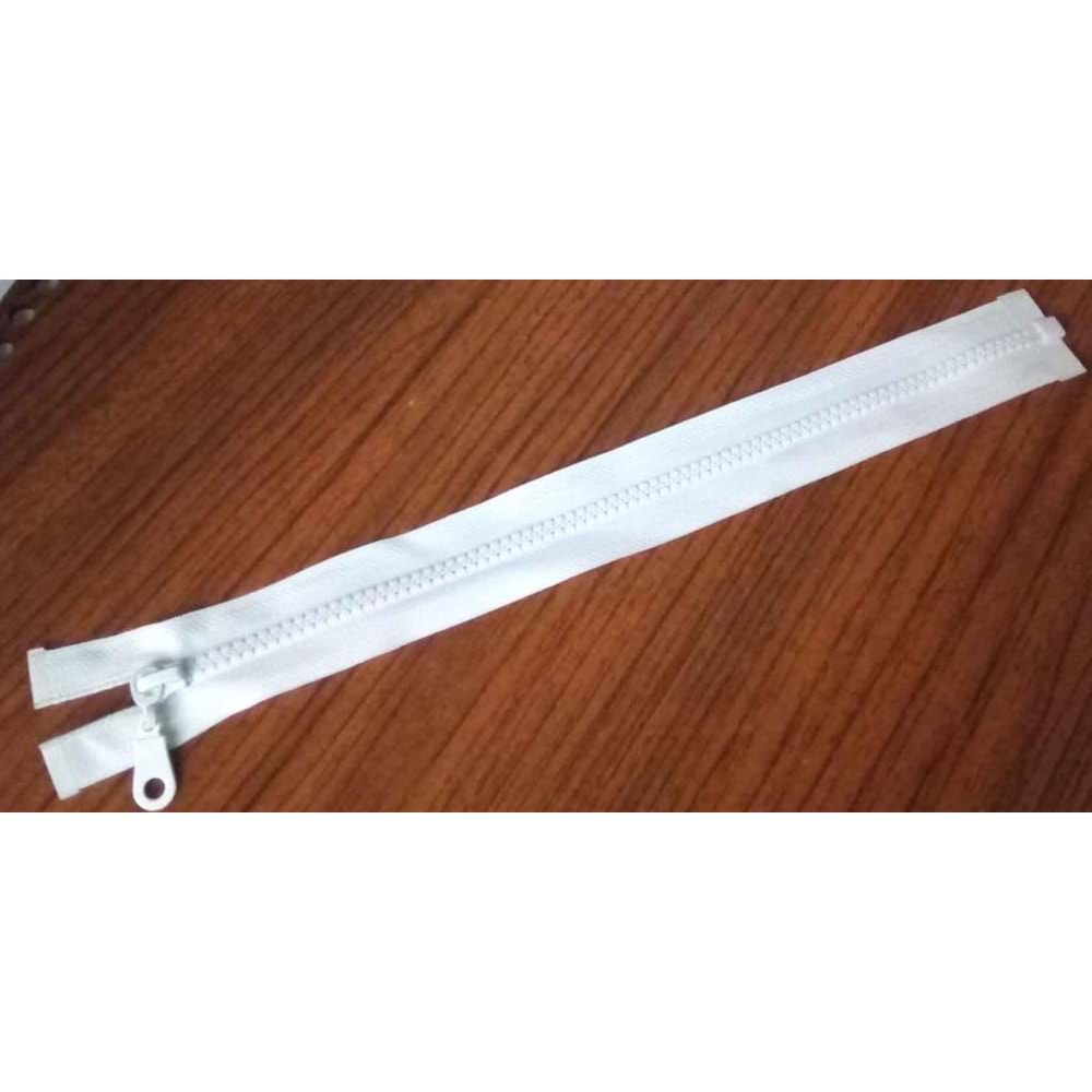 Çanta Aksesuar Beyaz Renk 30 Cm Kemik Diş Fermuar