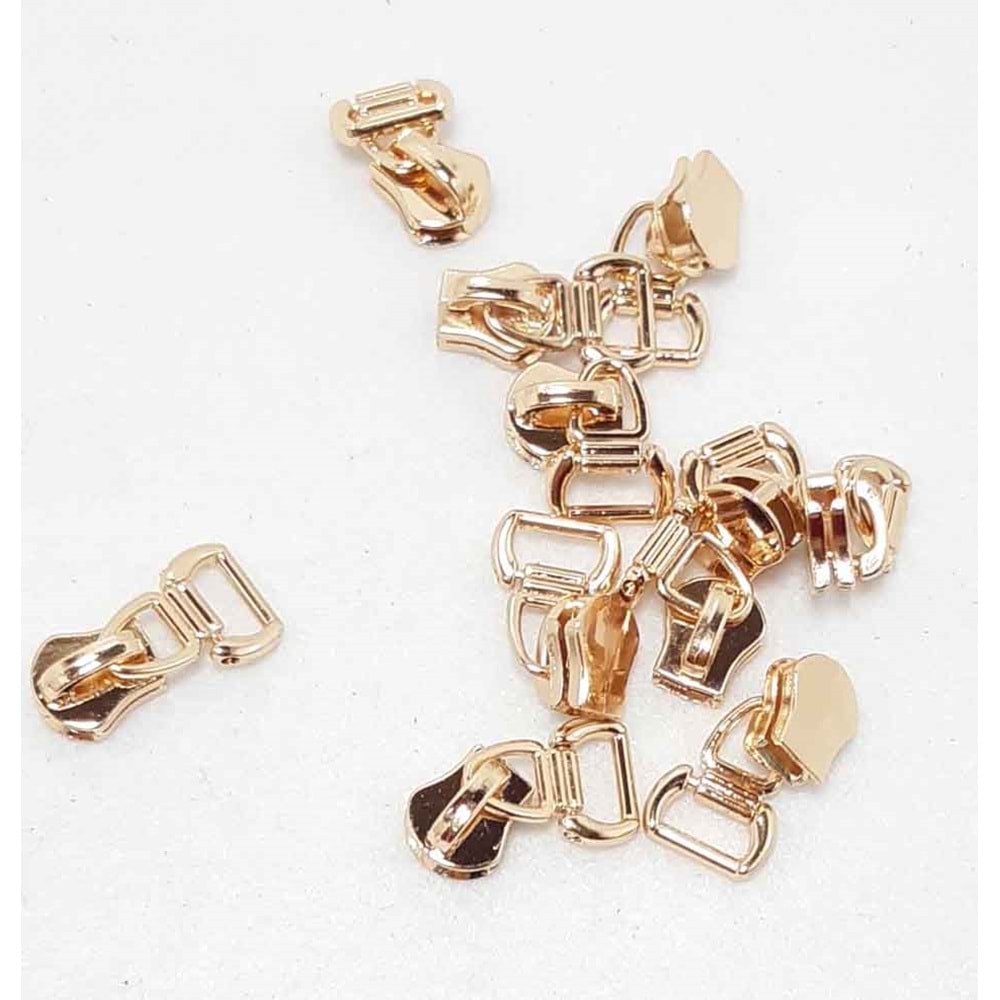 Çanta Aksesuar Light Gold Fermuar Başı