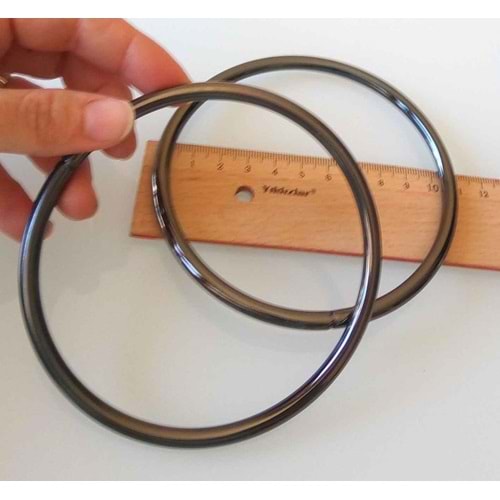 Çanta Aksesuar 11 Cm Füme Renk Metal Çanta Sapı