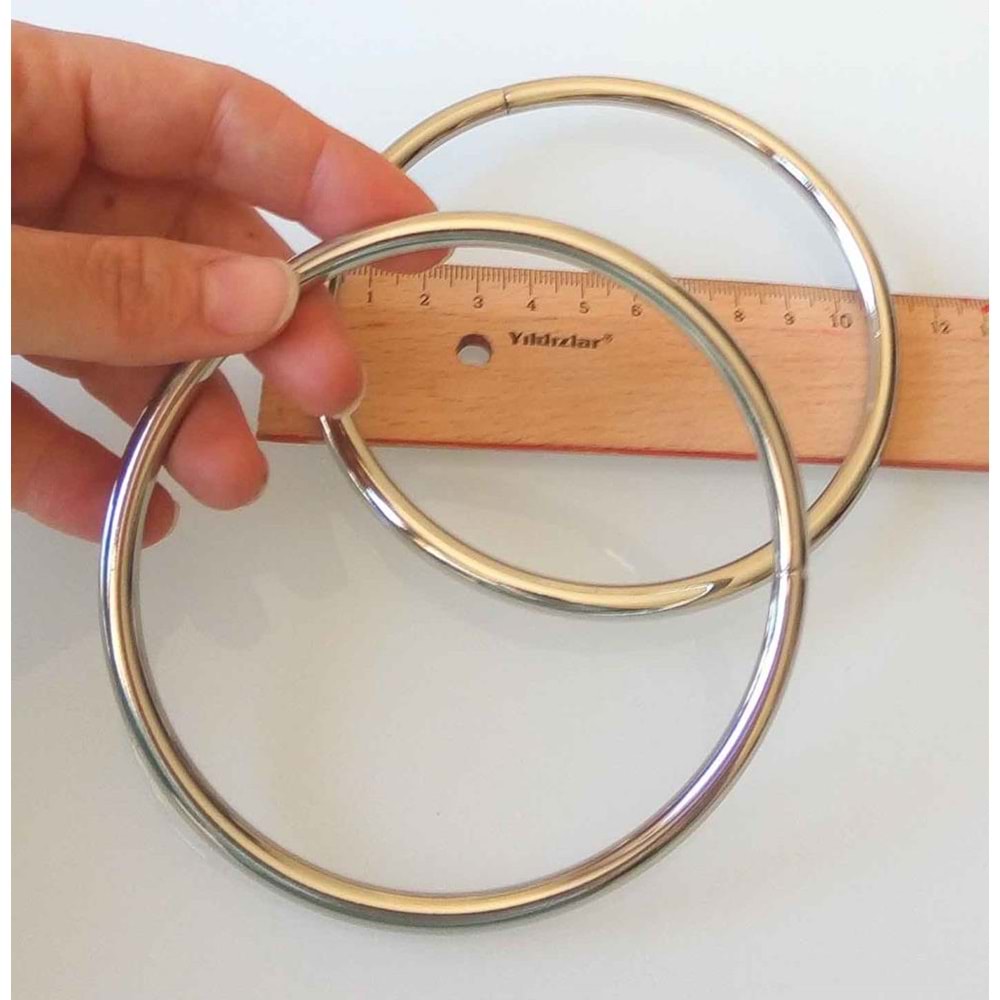 Çanta Aksesuar 11 Cm Gümüş Renk Metal Çanta Sapı