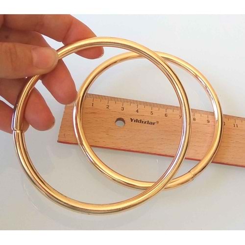 Çanta Aksesuar 10 Cm Light Gold Renk Metal Çanta Sapı