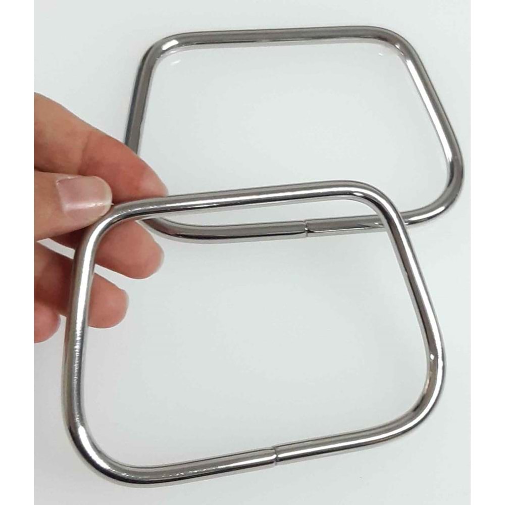 Çanta Aksesuar 11X8 Cm Gümüş Renk Metal Çanta Sapı
