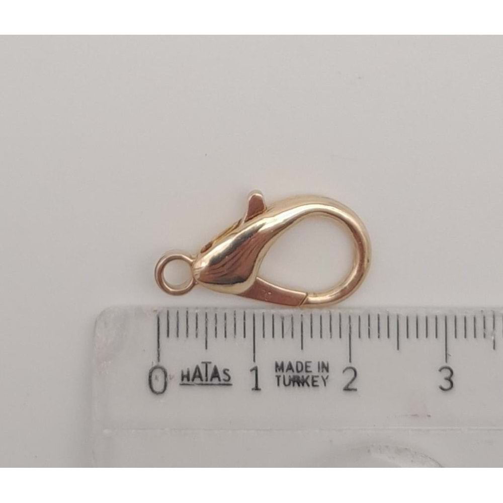 Çanta Aksesuar 2.3 Cm Light Gold Zincir Uç Kancası 1 Adet