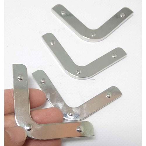 Çanta Aksesuar 2Li Gümüş Renk Köşe Aparatı