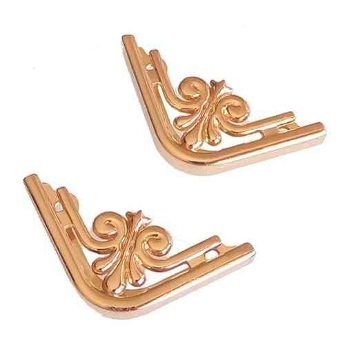 Çanta Aksesuar 2'Li Light Gold Renk Köşe Aparatı