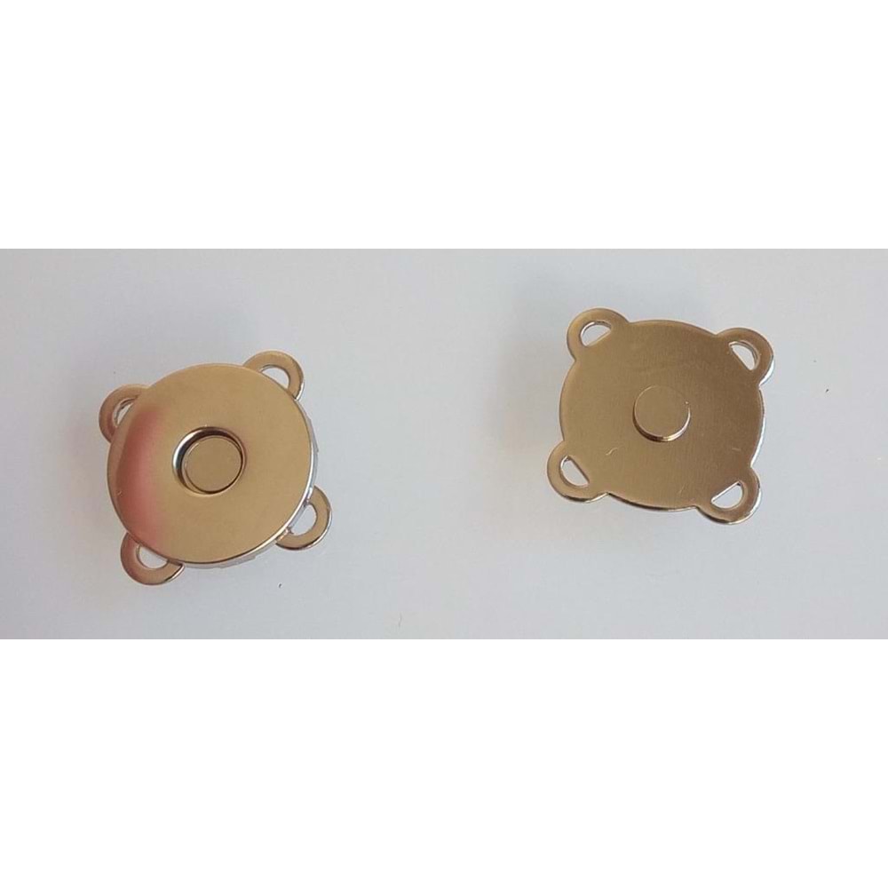 Çanta Aksesuar Gümüş Dikilebilir Mıknatıslı Çıtçıt