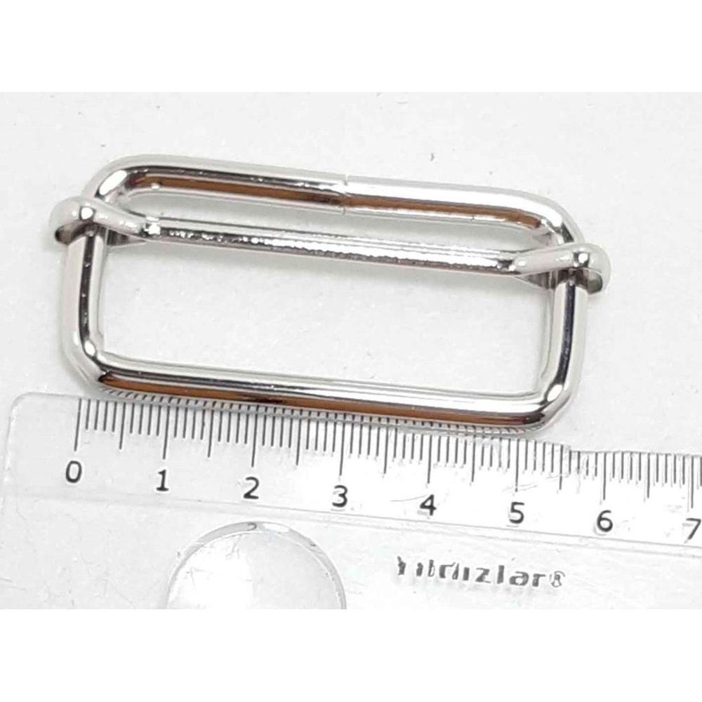 Çanta Aksesuar Gümüş Renk 5X2 Cm Ayarlama Aparatı .