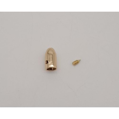 Çanta Aksesuar Light Gold Renk Büzgü Ucu 1 Adet