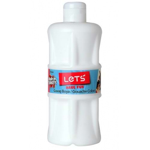 Lets Guaj Boya 500 ML Plastik Beyaz L-5100