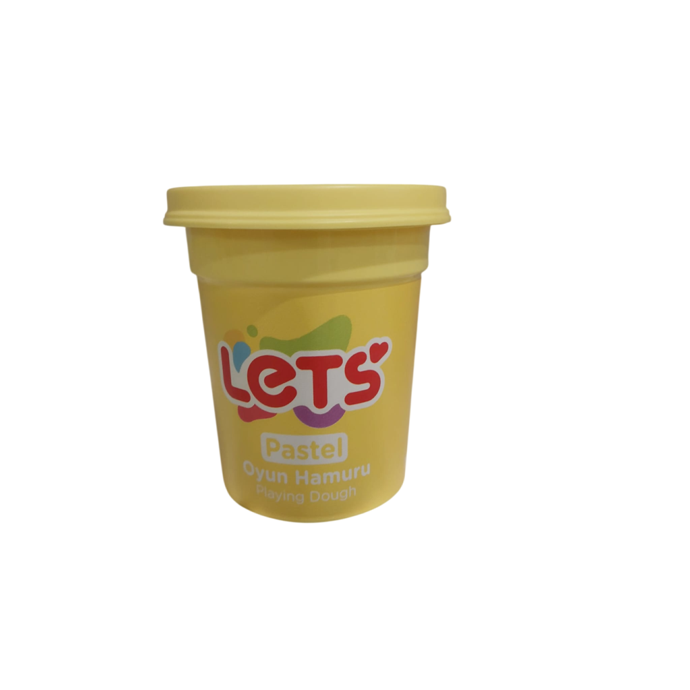 Lets Oyun Hamuru Tek Renk Pastel Sarı110 G