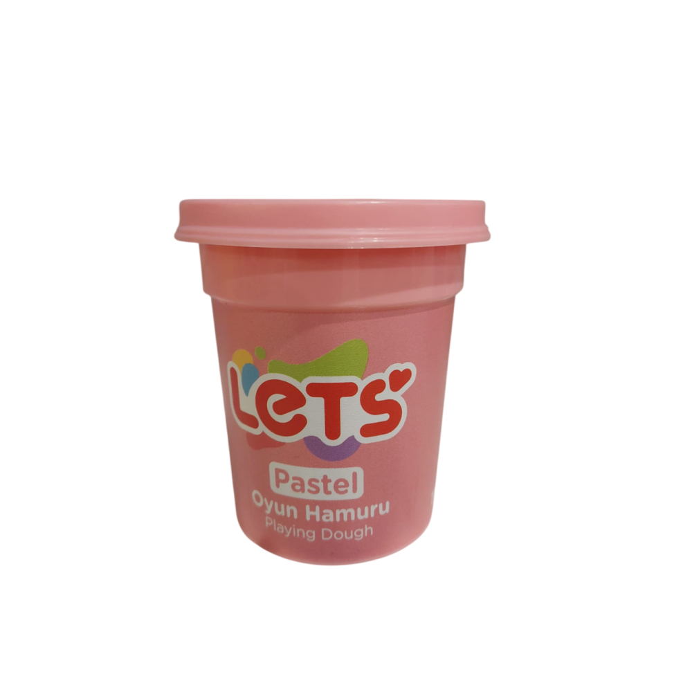 Lets Oyun Hamuru Tek Renk Pastel Pembe 110 G
