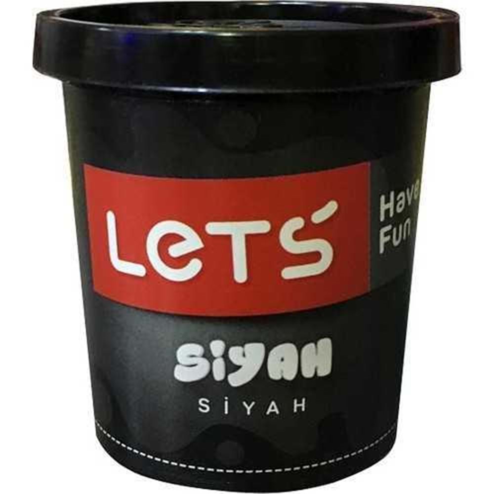 Lets Oyun Hamuru Tek Renk Siyah 110 GR L8440-10