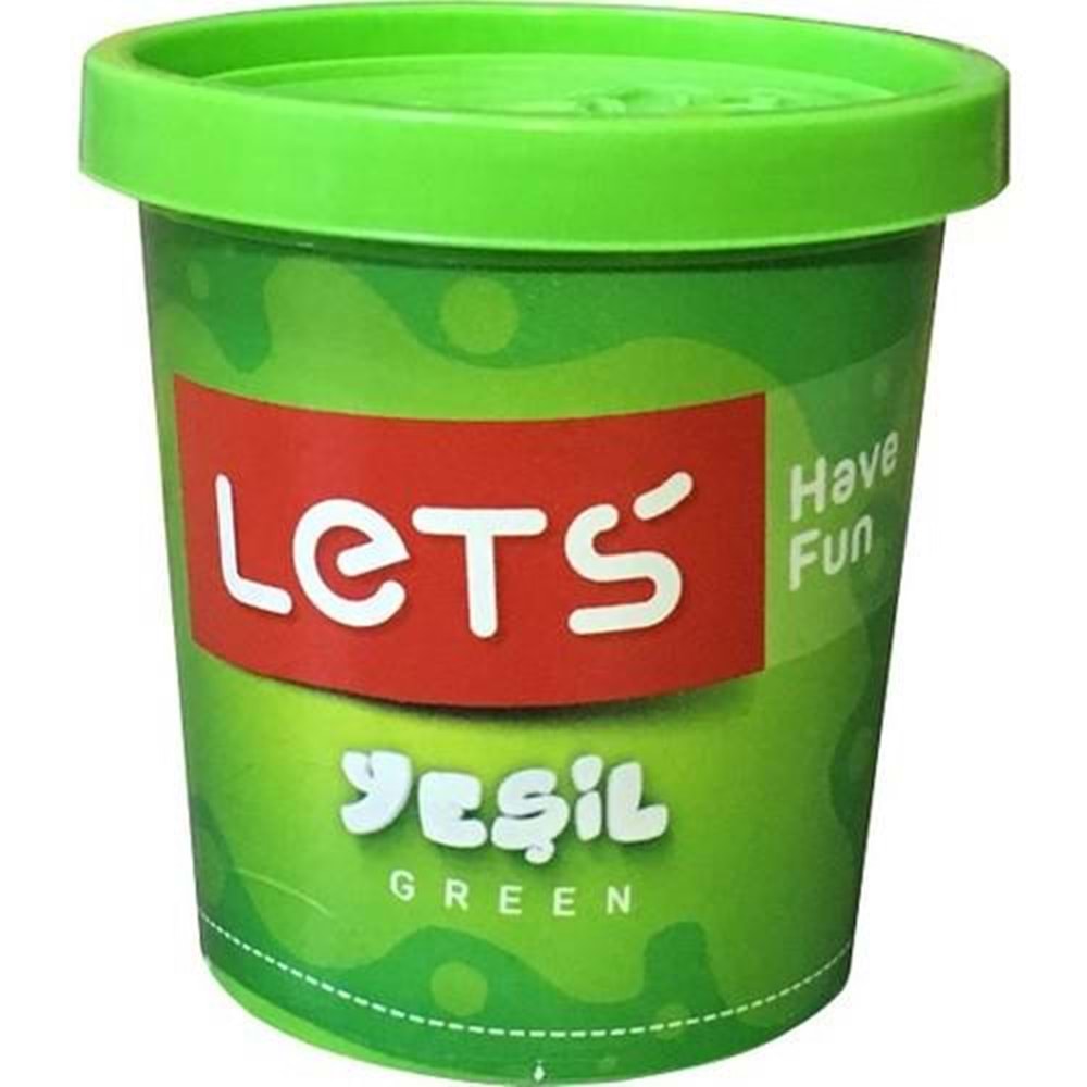 Lets Oyun Hamuru Tek Renk Yeşil 110 GR L8440-4