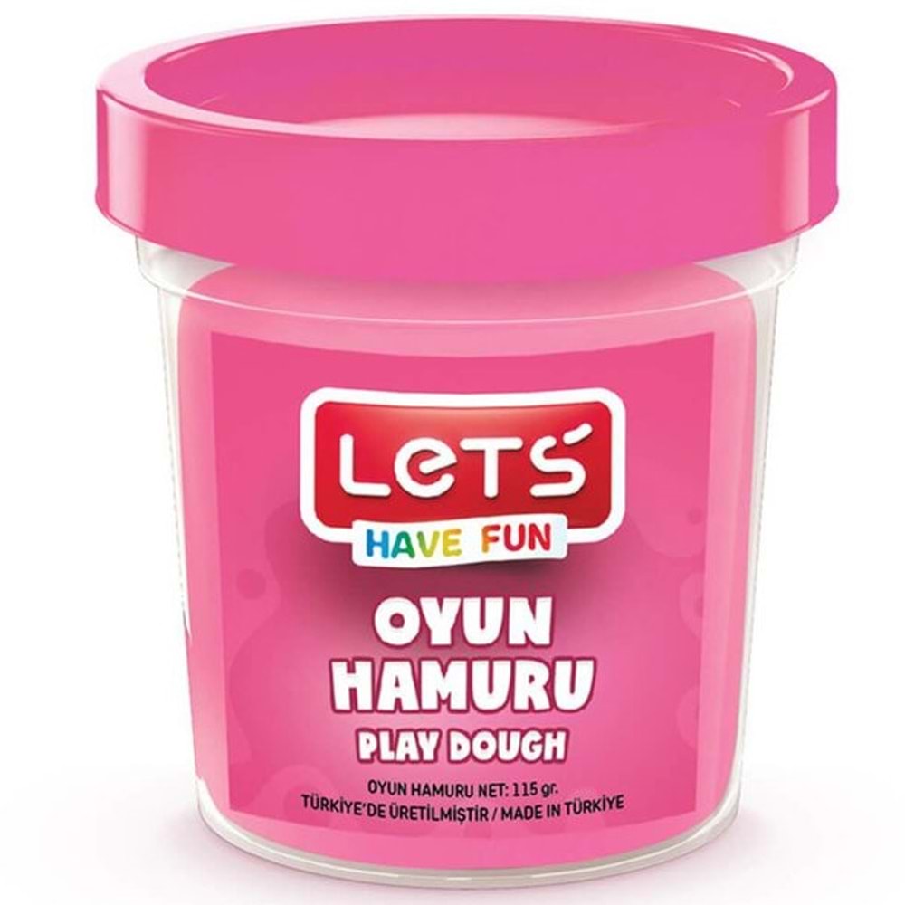 Lets Oyun Hamuru Tek Renk Pembe 110 GR L8440-7