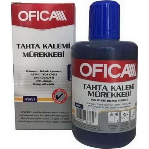 Ofica Tahta Kalem Mürekkebi 20 ML Mavi FMM-05M (1 Adet)