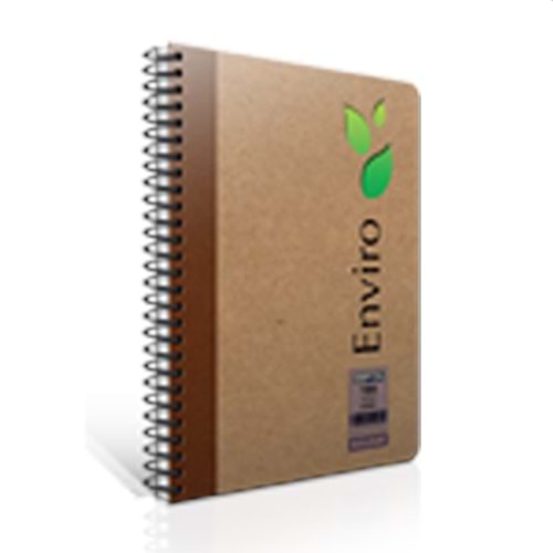 Gıpta Spiralli Defter Enviro Sert Kapak Çizgili 100 YP A4 Kraft 1791