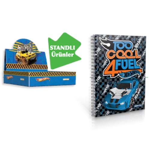 Gıpta Not Defteri Spiralli Karton Kapak A6 Hot Wheels 5395 (1 Adet)