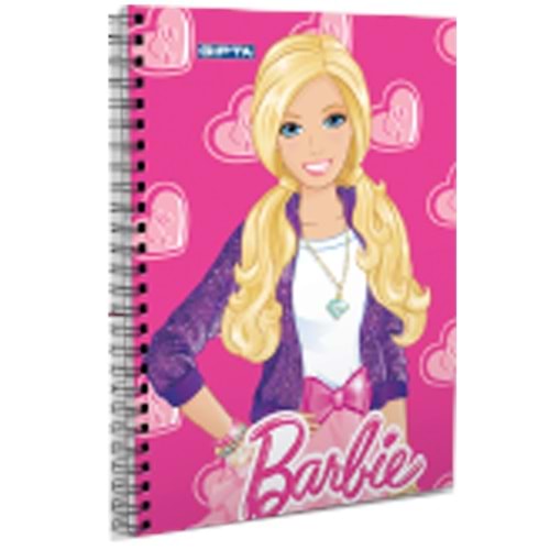 Gıpta Not Defteri Spiralli Karton Kapak A6 Barbie 5516 (1 Adet)