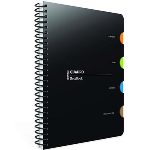 Gıpta Not Defteri Quadro Spr Plastik Kapak 17x24 150-1