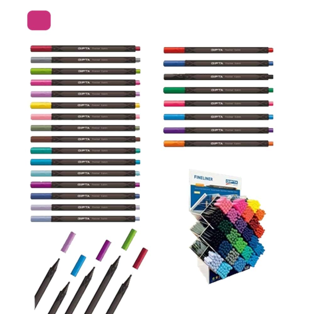 Gıpta Fineliner 0.4 mm Üçgen Pembe K600026 (1 Adet)