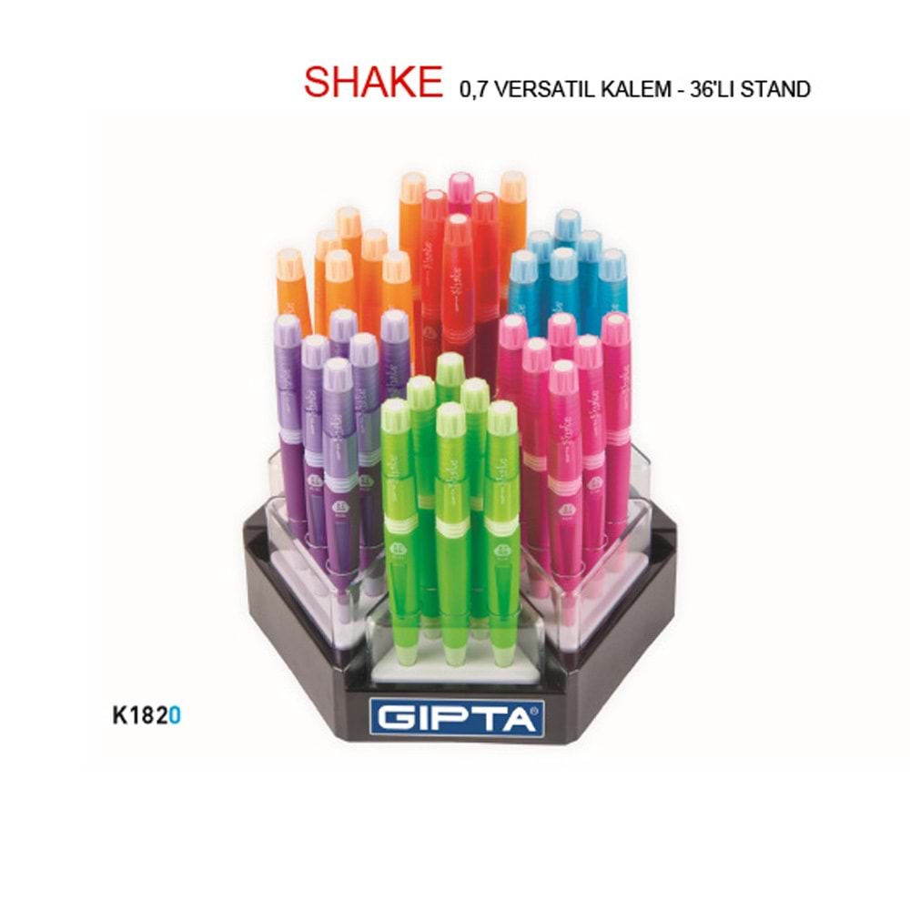 Gıpta Versatil Kalem Shake 0.7 mm Renkli K1820 (1 Adet)
