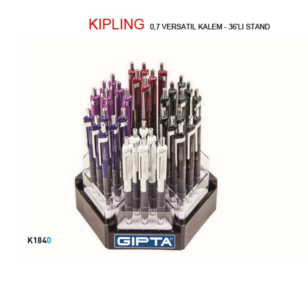Gıpta Versatil Kalem Kıplıng 0.7 mm Renkli K1840 (1 Adet)