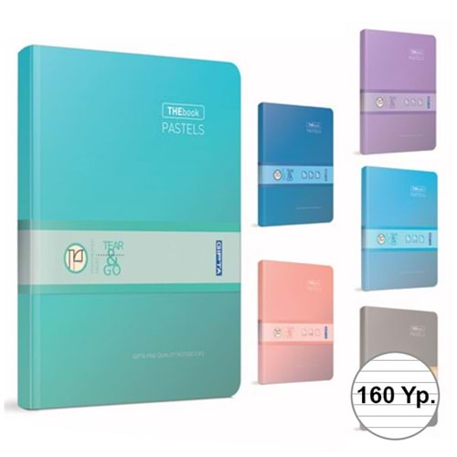 Gıpta Thebook Pastels İp.Dkş.Sert Kapak Defter 20x28 160 YP Çiz.