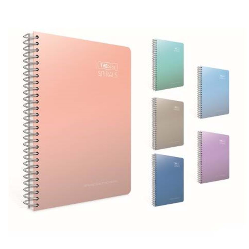 Gıpta Spiralli Sert Kapak Defter Thebook spirals A4 140 YP Çizgili 5506