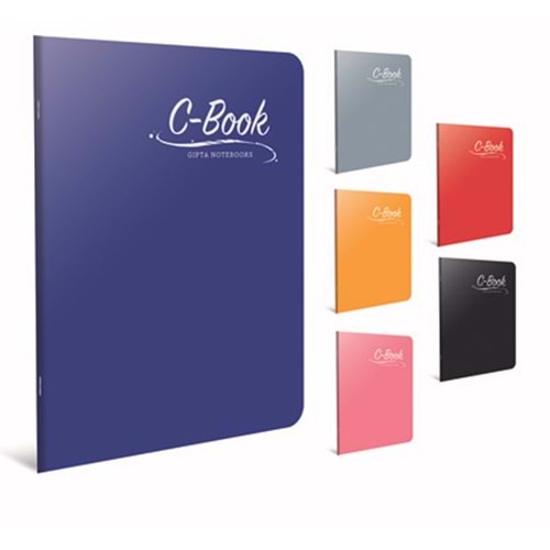 Gıpta C Book Dikişli Plastik Kapak Defter A5 60 Yp.Kare