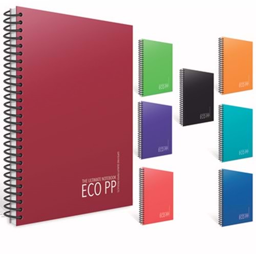 Gıpta Eko Pp Spiralli Plastik Kapak Defter A5 80 Yp.Kareli
