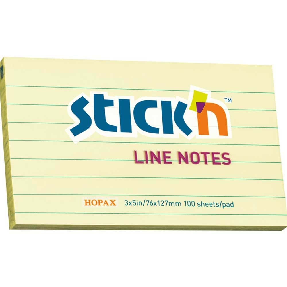 Gıpta Stıckn 76x127 Pastel Sarı Çizgili 100yp (1 Adet)