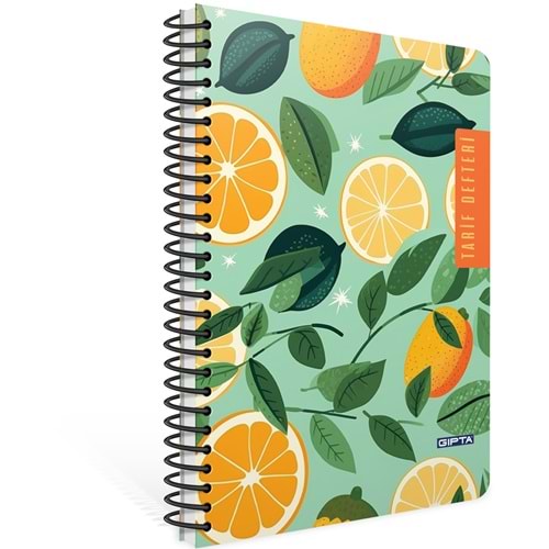 Gıpta Tarif Defteri Spiralli Sert Kapak 20x28 120 Yp