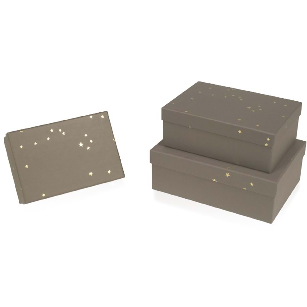 Gıpta Kutu Seti Ember Dikdörtgen 3 Lü