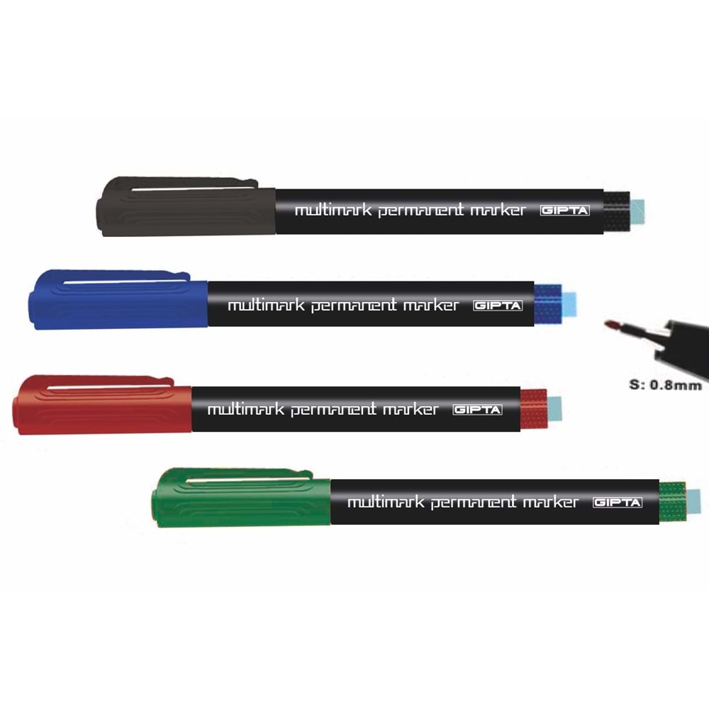 Gıpta Asetat Kalemi Permanent Marker S Seri Mavi F1541 (1 Adet)