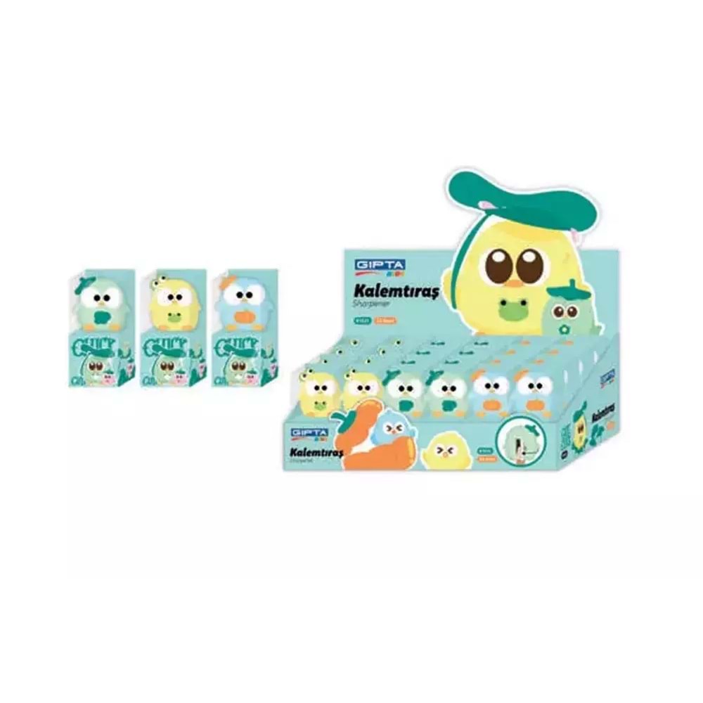 Gıpta Kalemtıraş Cute Chick 3D 24 Lü K1521