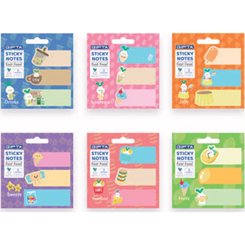 Hopax Stickn Yapışkanlı Not-Delight Notes 20 YP 3 Parça 48 Li Stand K0133