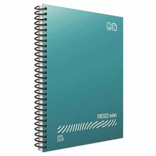 Gıpta Fresco Spiralli Plastik Kapak Defter A4 144 YP Çizgili 4940